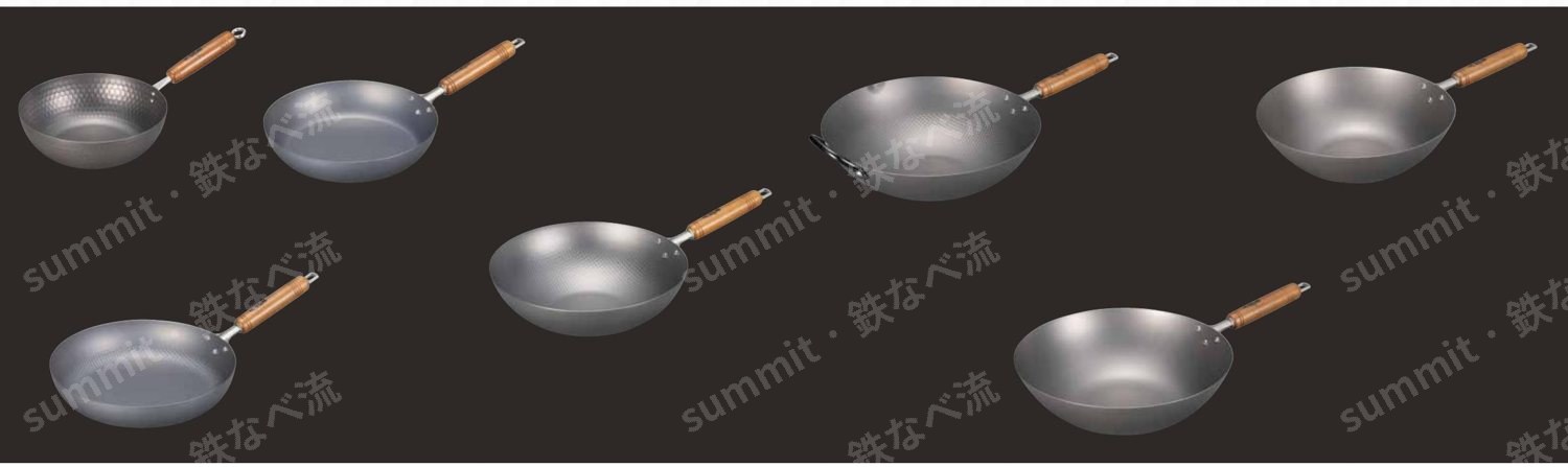 燕鉄器 窒化鉄シリーズ — 中華鍋とフライパン